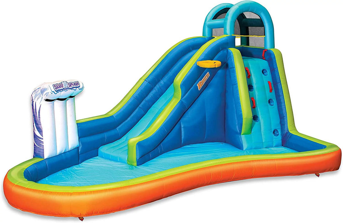 Inflatable Water Slide with Built in Sprinkler and Basketball Hoop I300002