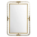 30 in. Polished Gold & Lucite Mirror J232