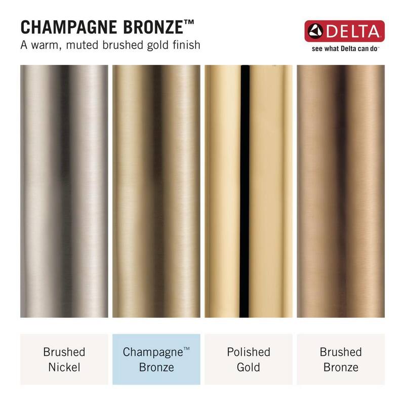 Single-Handle 4-Spray Shower Faucet in Champagne Bronze J2560