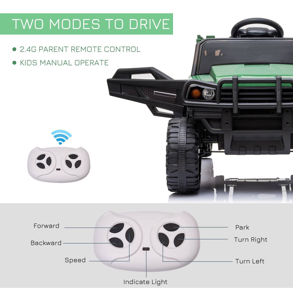 12V Ride-On Truck with Trailer and Remote Control R988