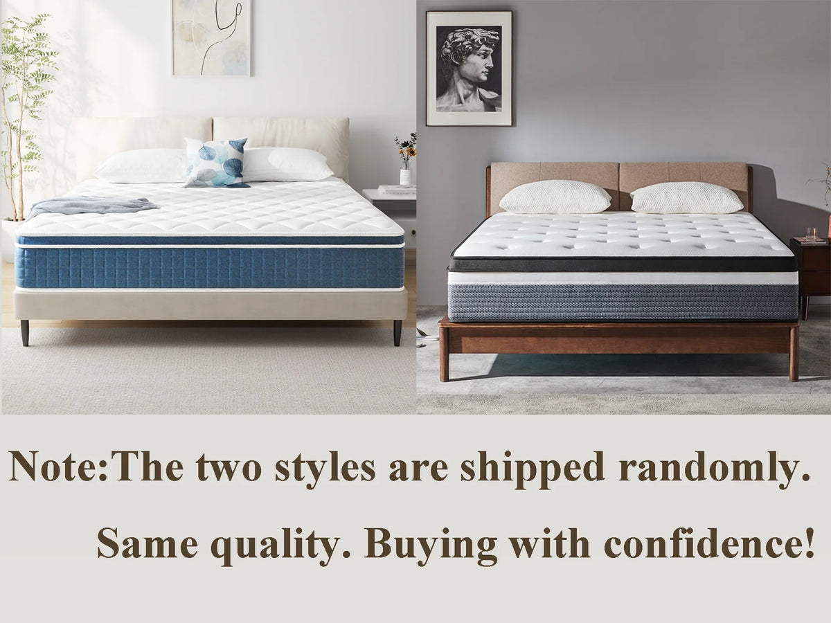 Queen Size Hybrid Innerspring and Gel Memory Foam Mattress L385999