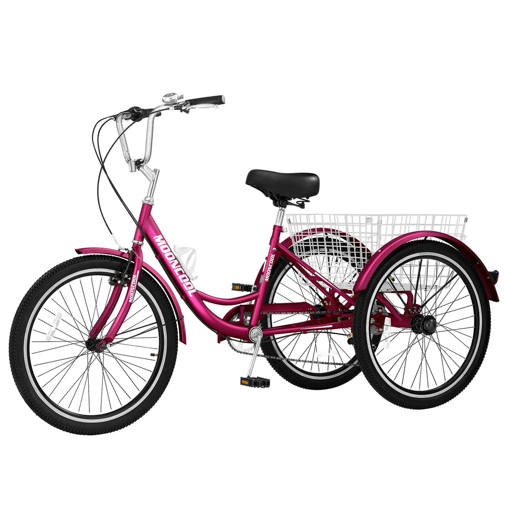 3 Wheel Folding Tricycle 7 Speed Adult Trike T238185