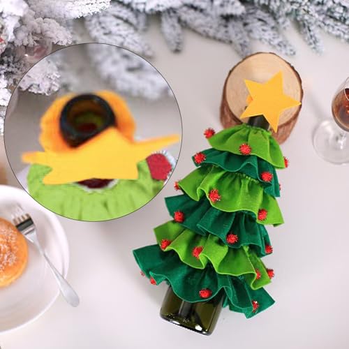 Christmas Tree Wine Bottle Cover Bags V4948