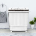 Portable Twin Tub Washing Machine 18Lbs White Black W647178