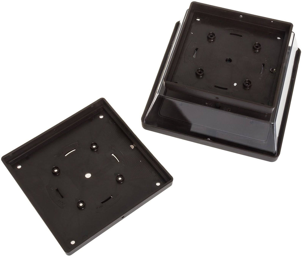 5 x 5 Solar LED Post Cap Light with 6 inch Adapter, Bronze, 12 Pack I86079