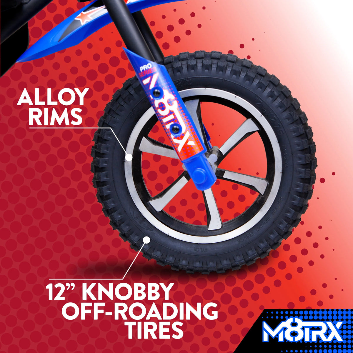 Blue 24V Electric Dirt Bike Y92688