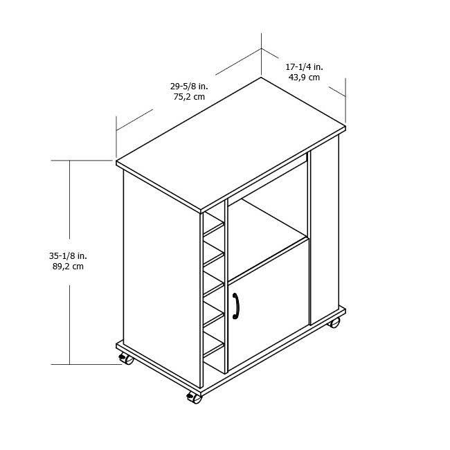 Black Kitchen Beverage Cart K991592