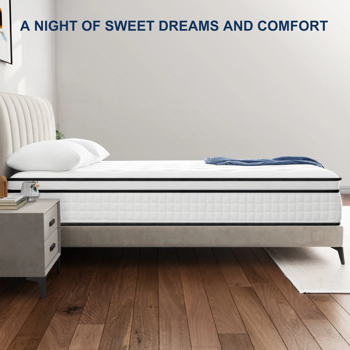 Queen 12 Hybrid Innerspring Gel Memory Foam Mattress Y42558
