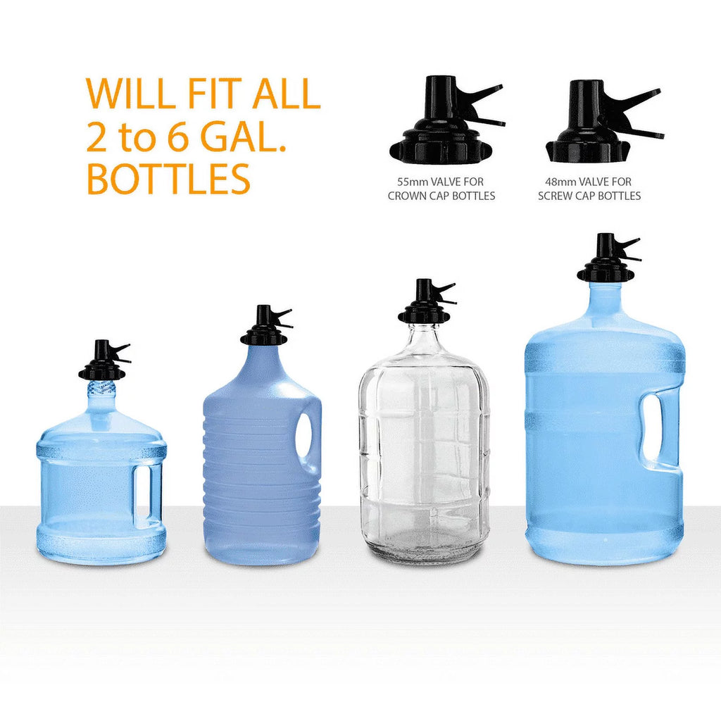5 Gallon Water Bottle Jug Dispenser Stainless Steel Rack B577
