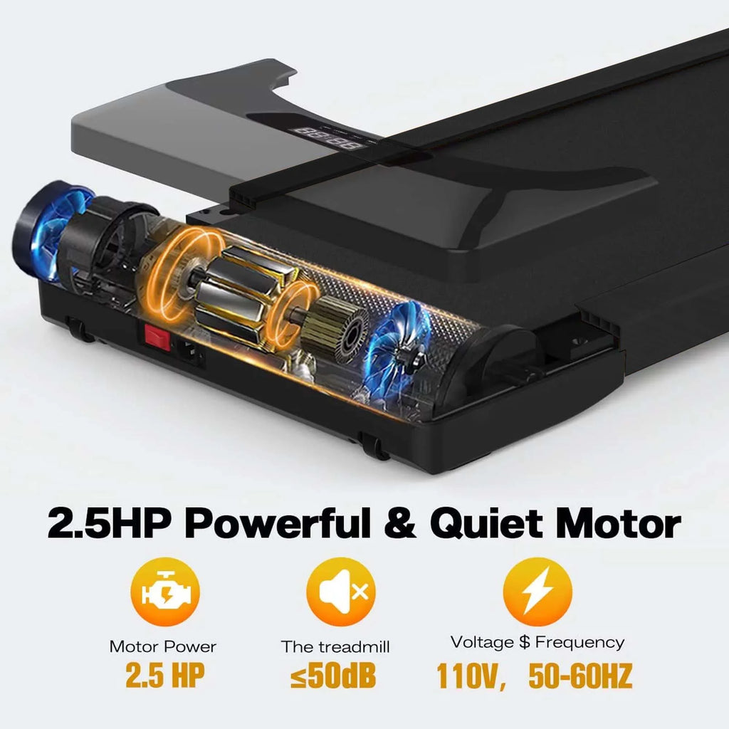 Under Desk Treadmill 245 lb Capacity 4 mph O6055
