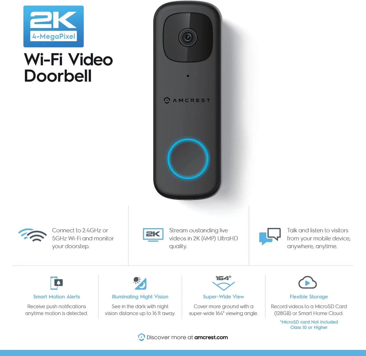 4MP Video Doorbell Camera E5591