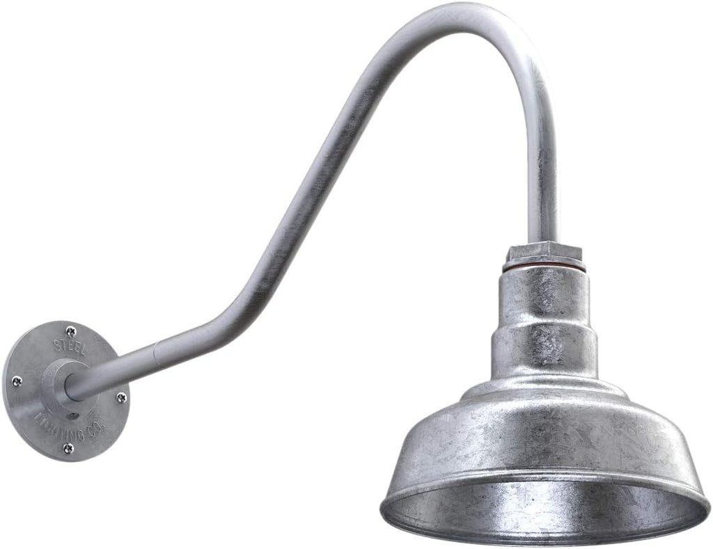 Green 8 inch Dome Outdoor Wall Mounted Barn Light Y686