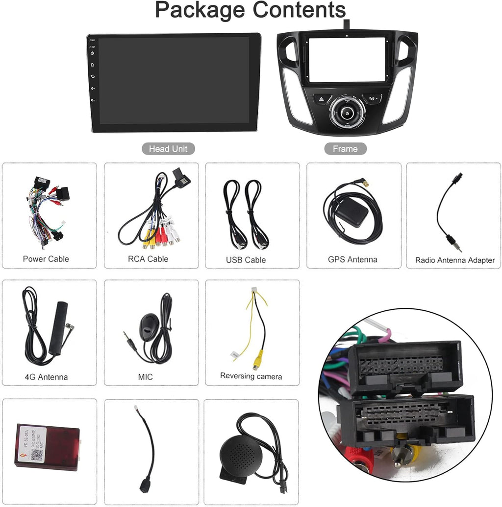 Android 10 Car Radio 9 inch IPS Touch Screen CarPlay Bluetooth N343