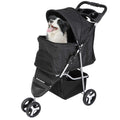 3 Wheel Foldable Pet Stroller with Storage Basket W3658