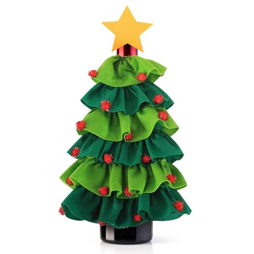 Christmas Tree Wine Bottle Cover Bags V4948