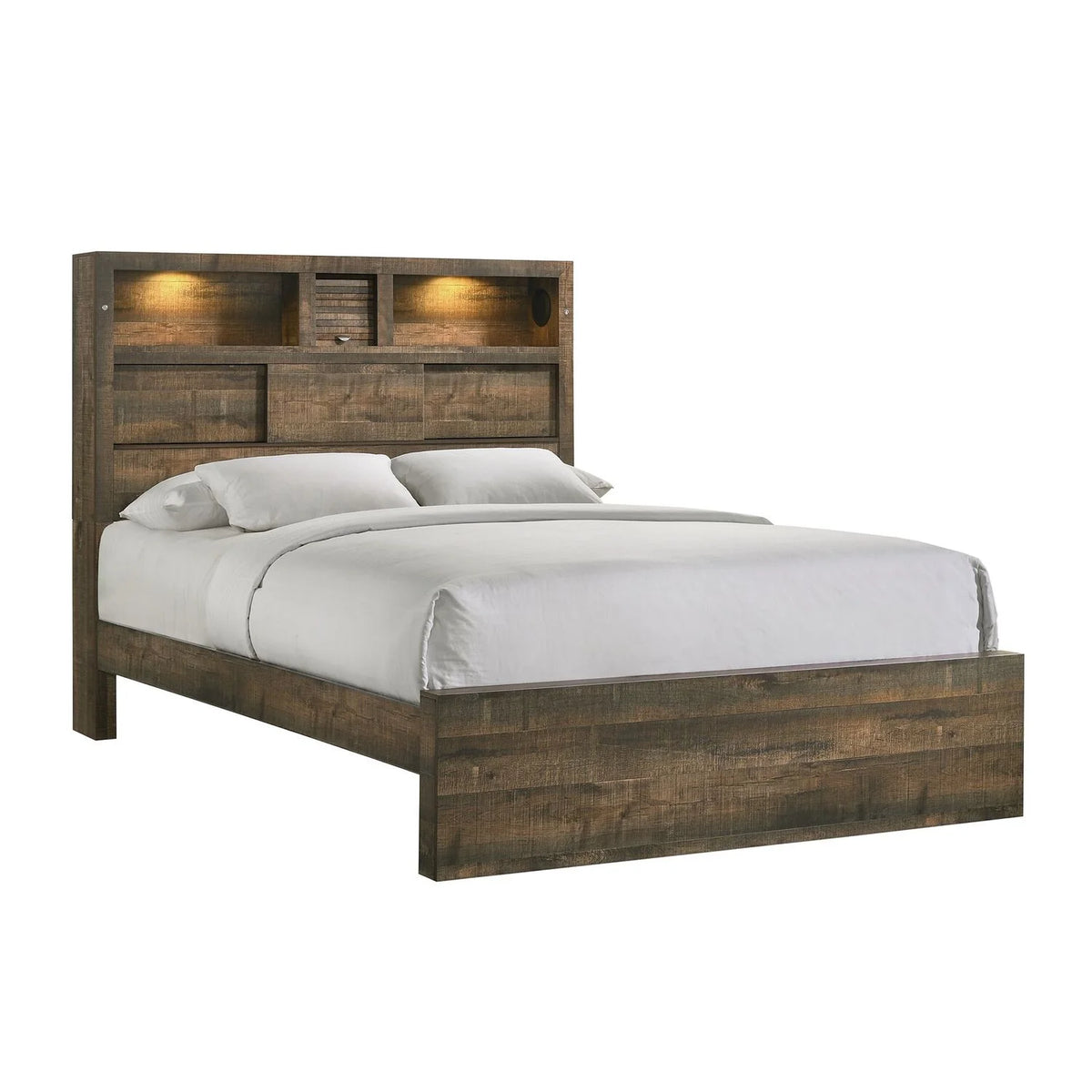 Full Panel 4PC Bedroom Set with Bluetooth A666
