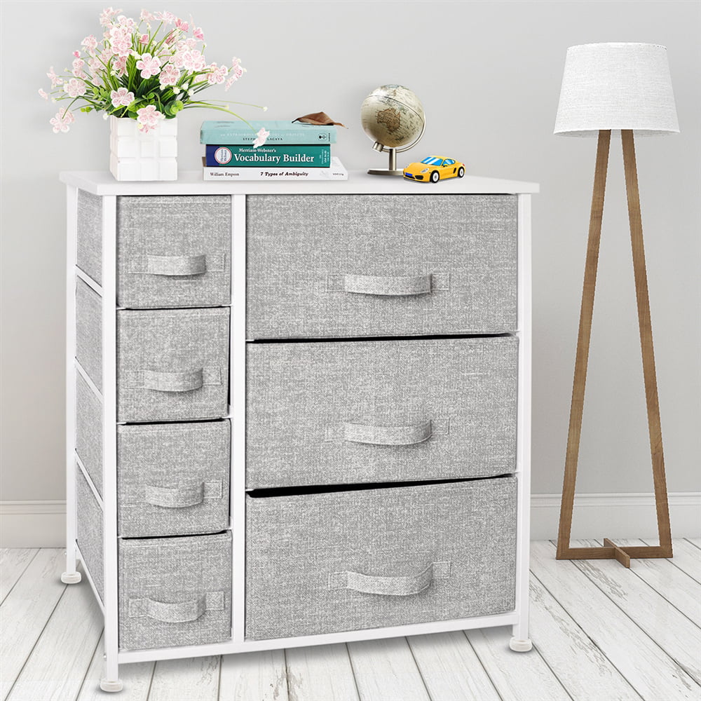 Light Gray 7 Drawers Dresser Z69978
