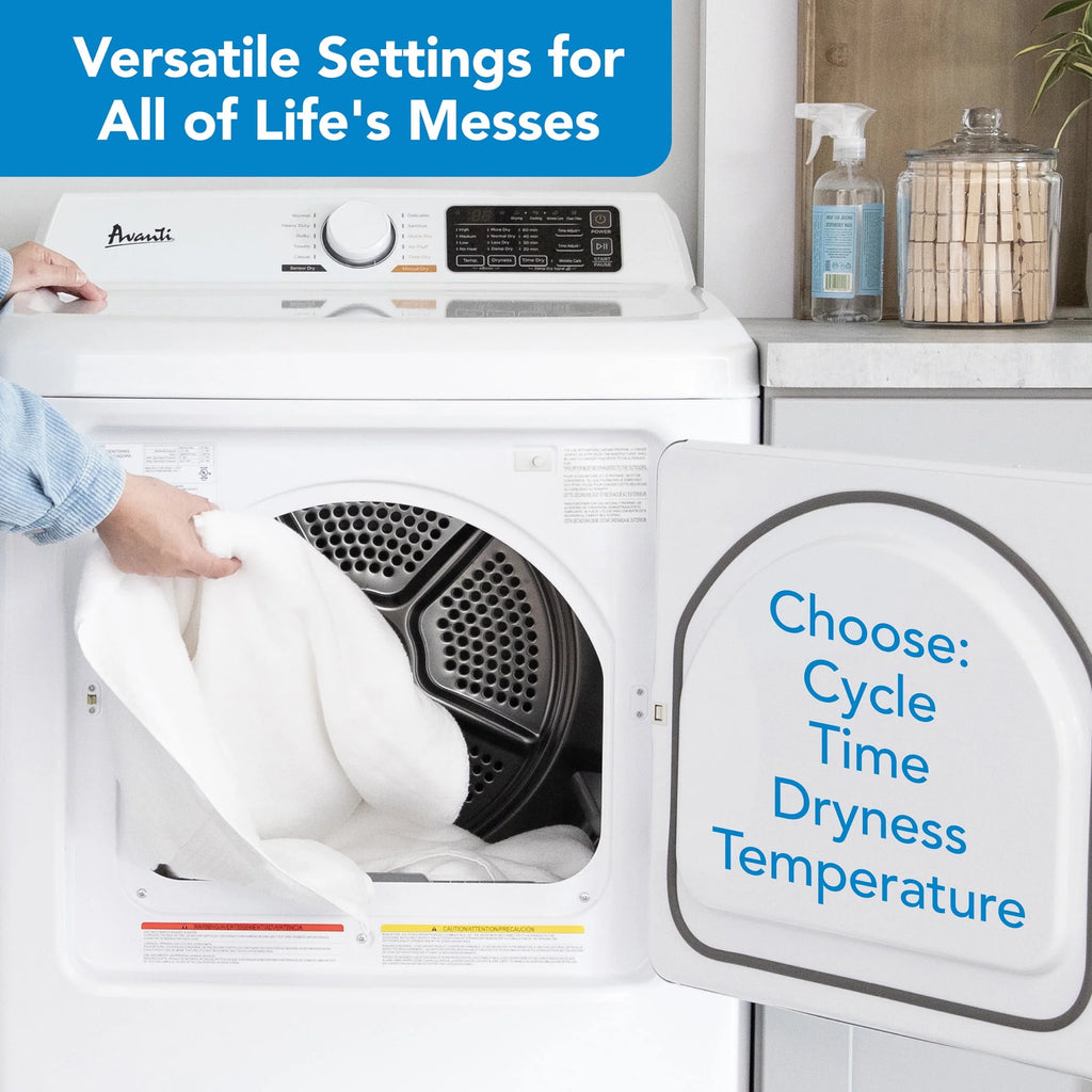 Front Load Electric Clothes Dryer 7.0 Cu. ft. White J410032