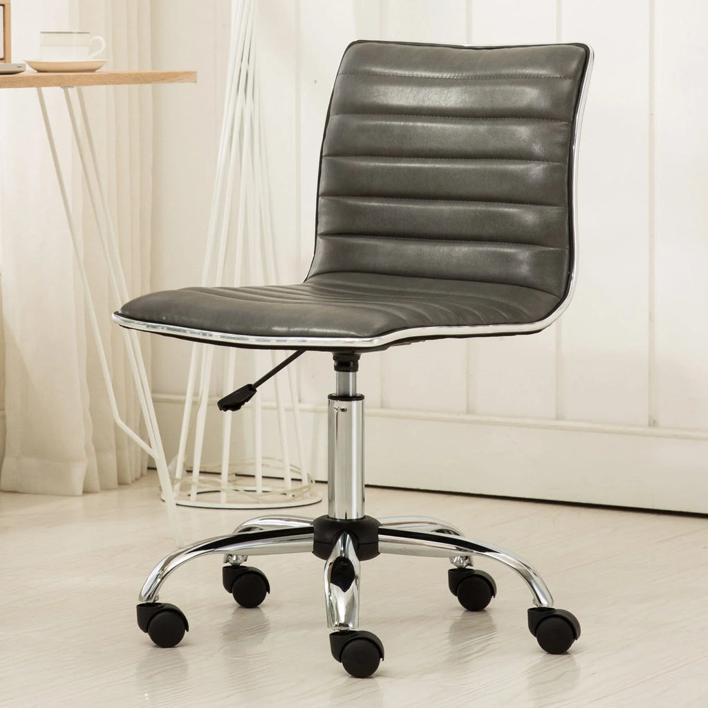White Adjustable Air Lift Office Chair Z391021