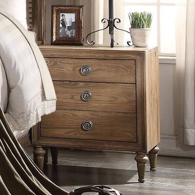 Oak 3 Drawer Chest Z537