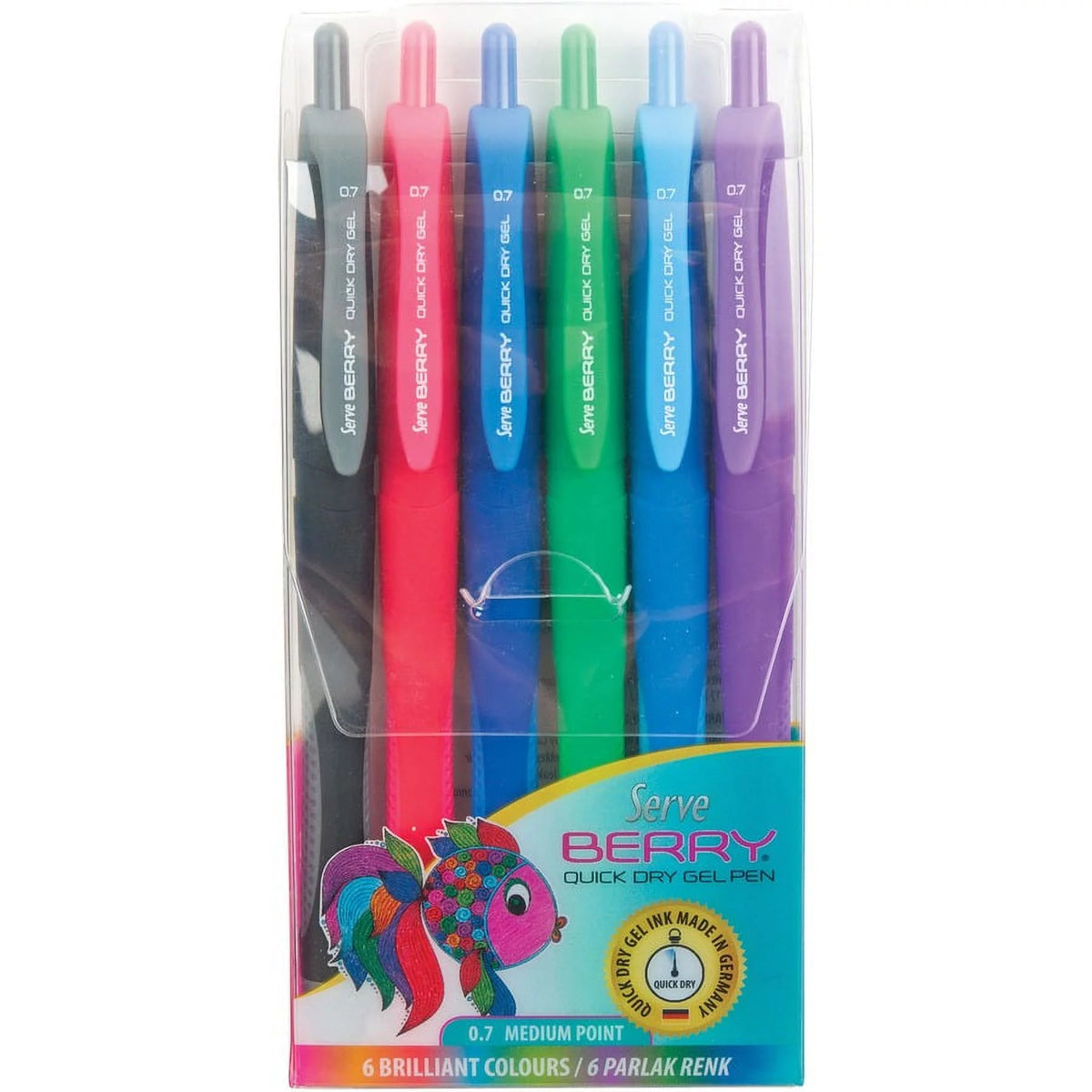 Quick Dry Retractable Gel Ink Pen 0.7 mm B89296
