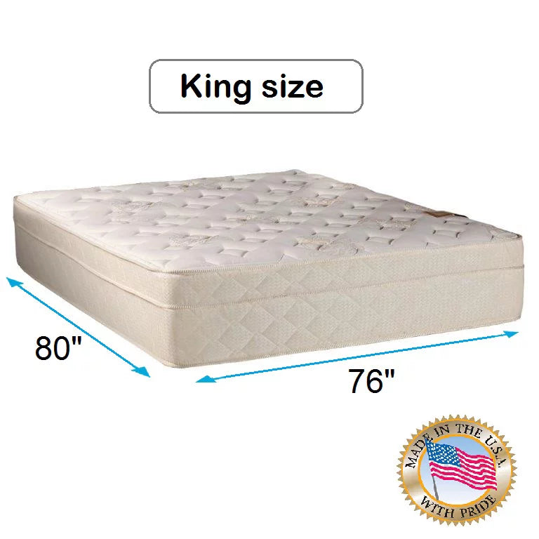 King Pillowtop Firm Foam Encased Mattress with Mattress Protector S116