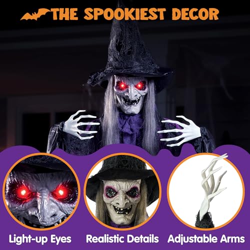 72” Hanging Witch Halloween Decoration E8381
