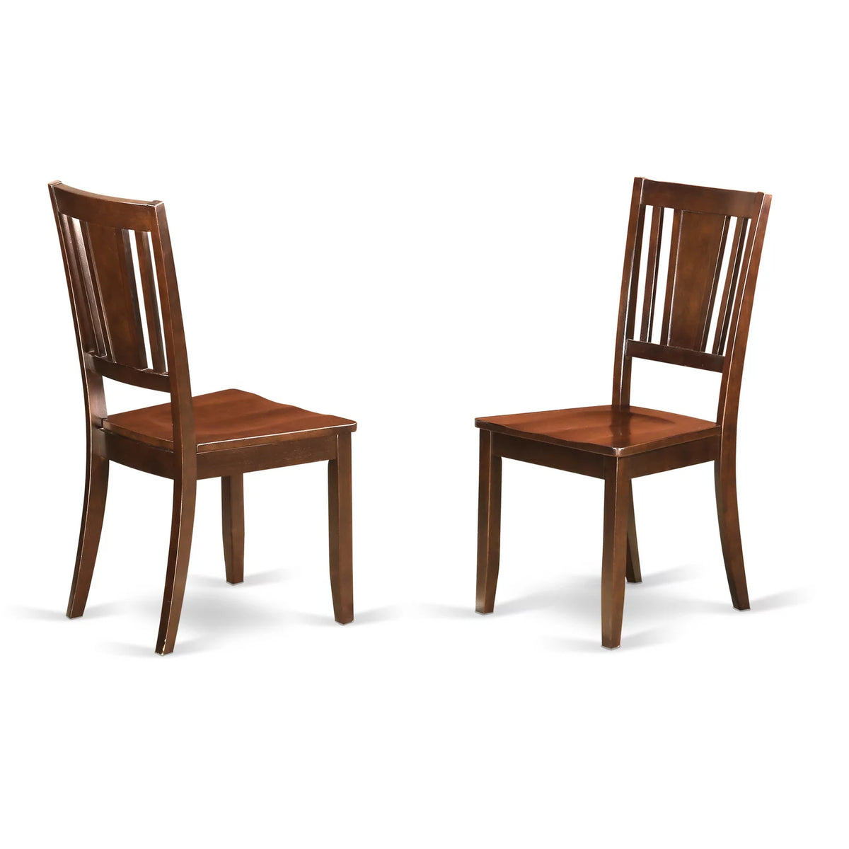 Antique 5-piece Mahogany Dining Set with Wood Seat Chairs Y697
