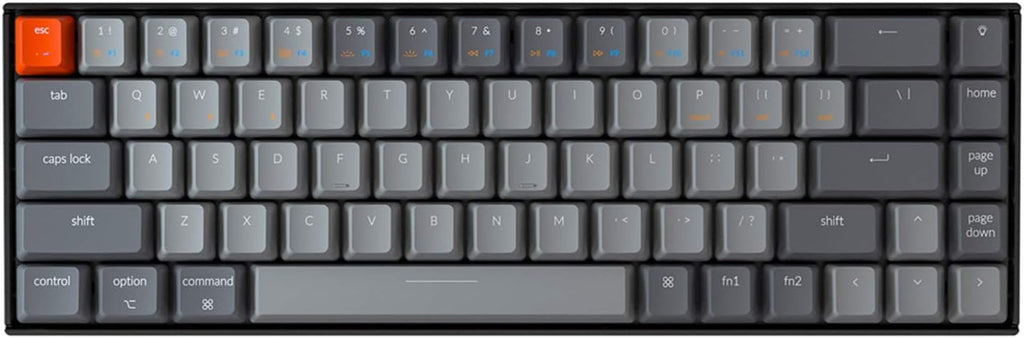 Hot Swappable Wireless Mechanical Gaming Keyboard 65% Compact 68-Key RGB P79413