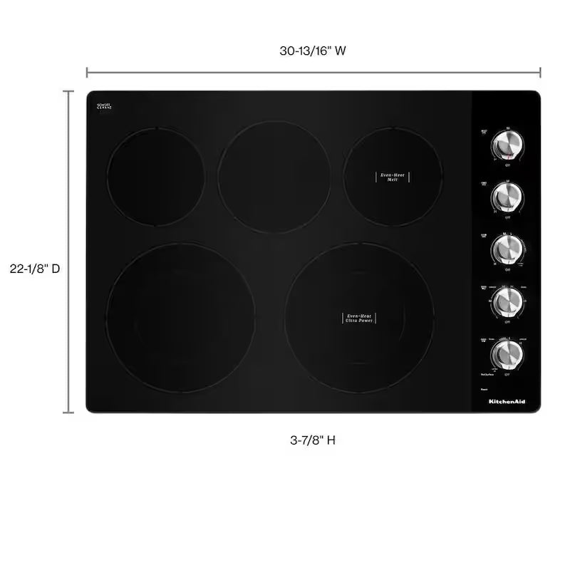 30 in. Electric Cooktop with 5 Elements Y32217