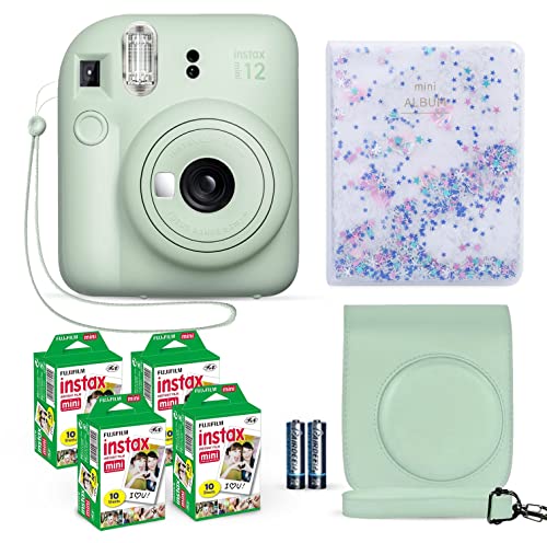 Lilac Purple Instant Camera with 40 Sheets Film and Carrying Case J960346