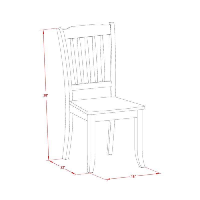 Linen White Slatted Chairs Set of 2 J636