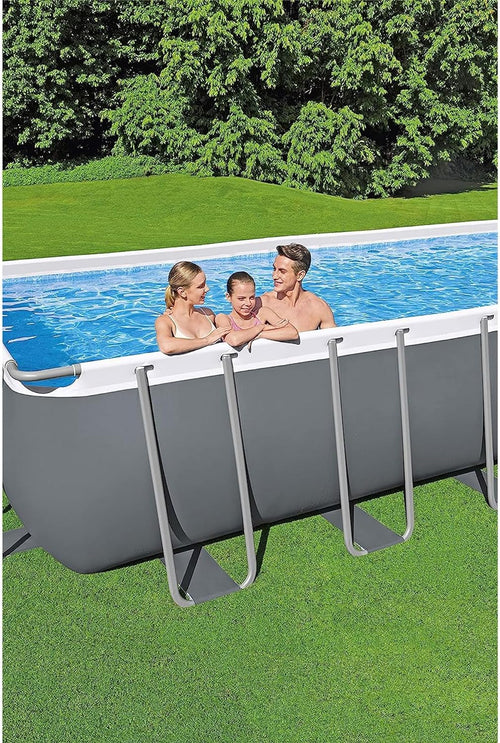 31' 4" x 16' x 52" Rectangular Metal Frame Above Ground Swimming Pool Set A30896