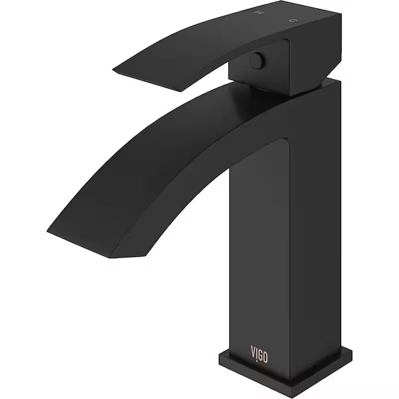 Single Handle Bathroom Faucet Matte Black K59123