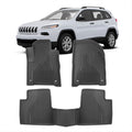 All Weather Heavy Duty Rubber Floor Mats Liner Front & Rear Set Q889