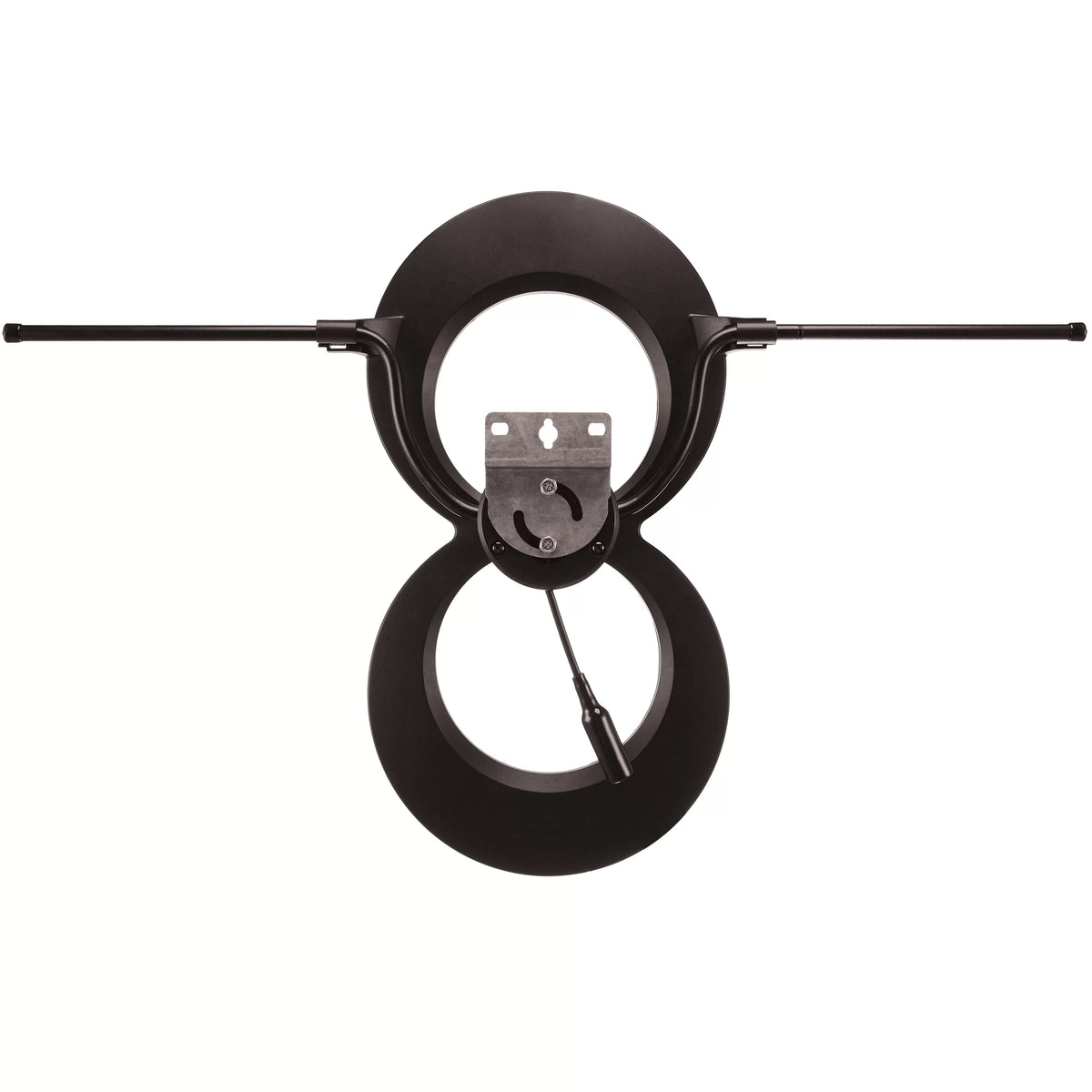 Indoor Outdoor HDTV Antenna, UHF VHF, Multi-Directional, 60+ Mile Range, Black I15346