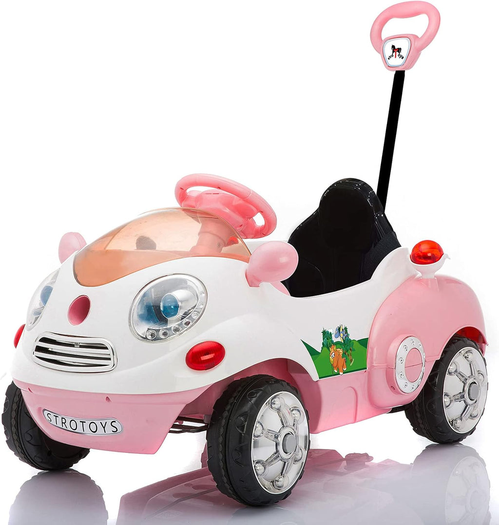 Blue Ride On Push Car for Toddlers with Remote Control L313
