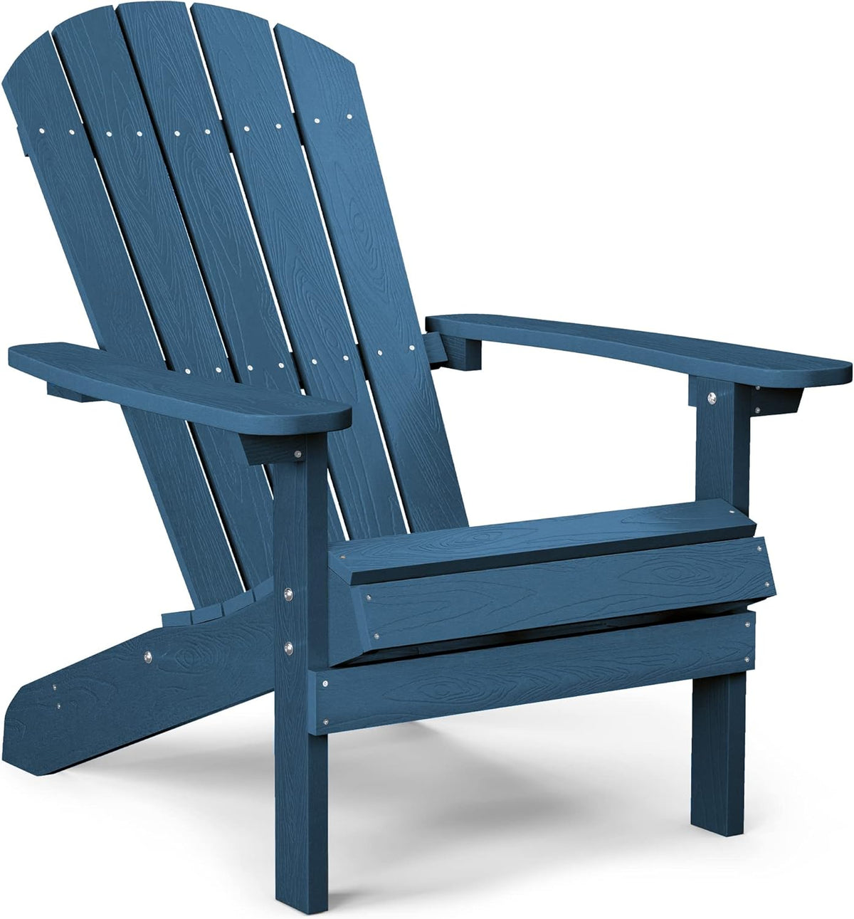 Black Plastic Adirondack Chairs Set of 2 W3031