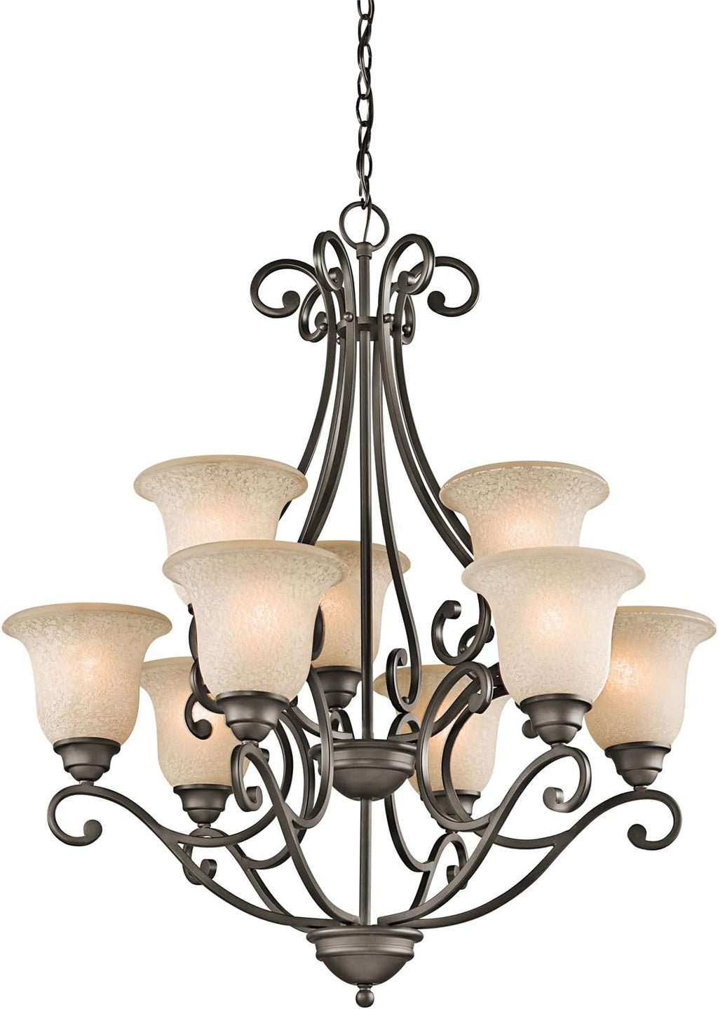 9 Light Two Tier Chandelier E8326