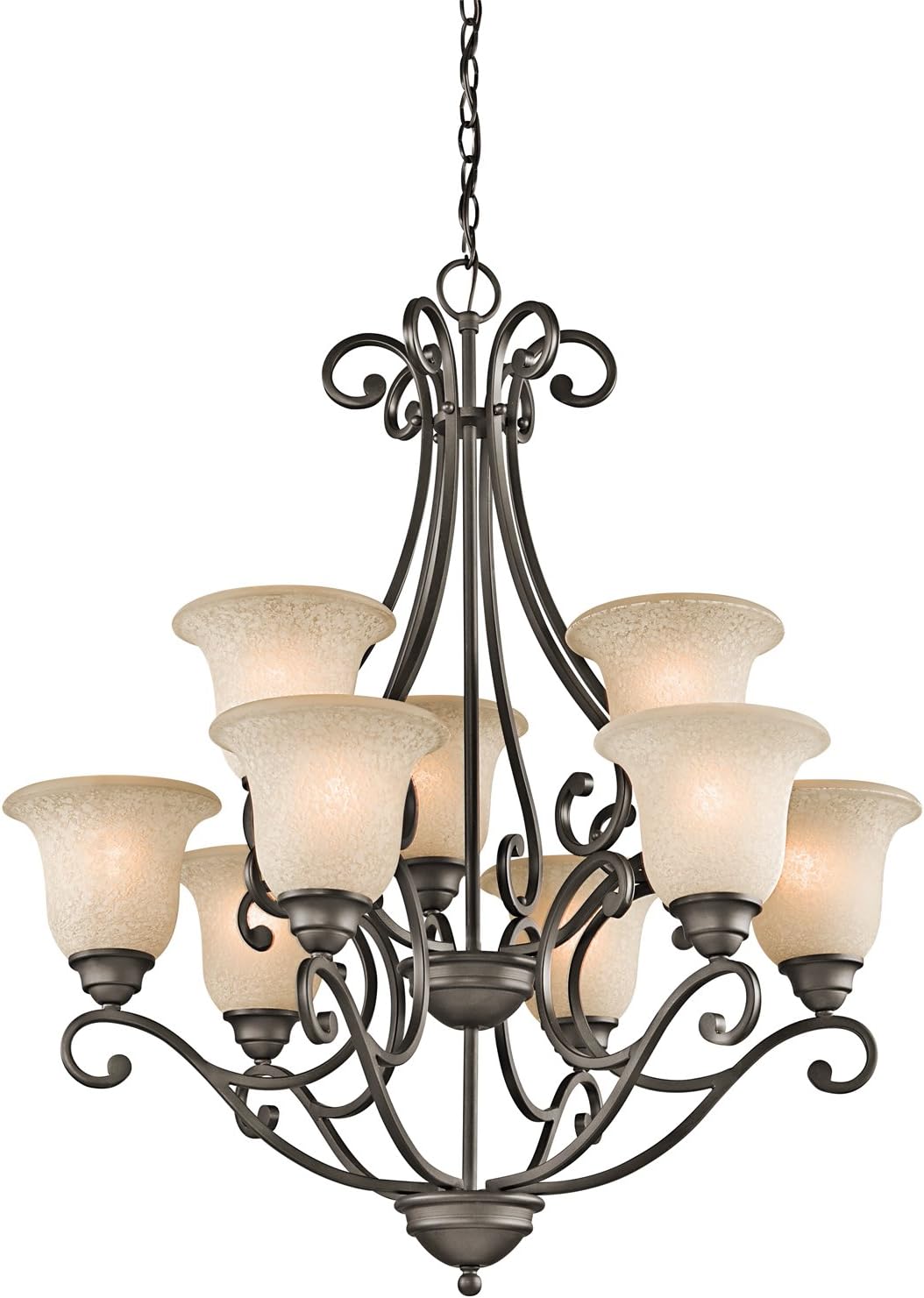 9 Light Two Tier Chandelier E8326