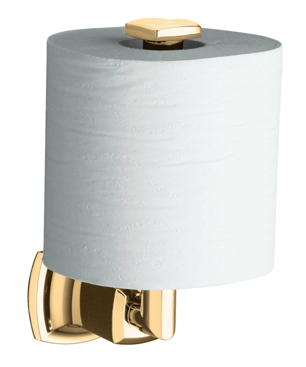 Brushed Bronze Vertical Toilet Tissue Holder Q62655