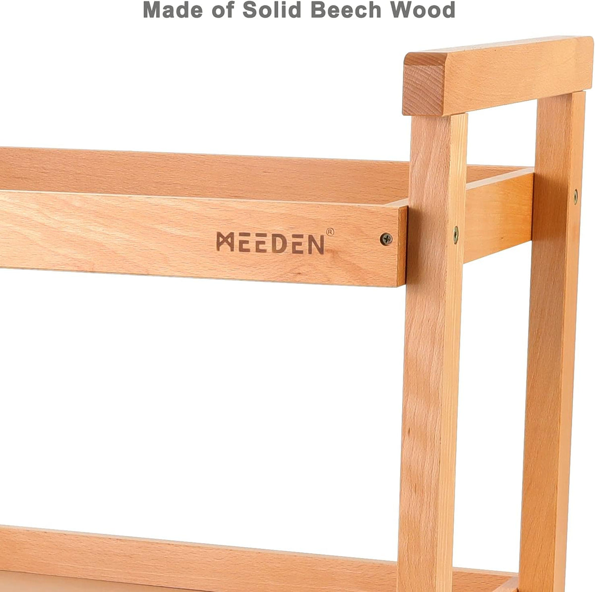 3-Tier Rolling Beechwood Art Cart Storage Organizer O38776