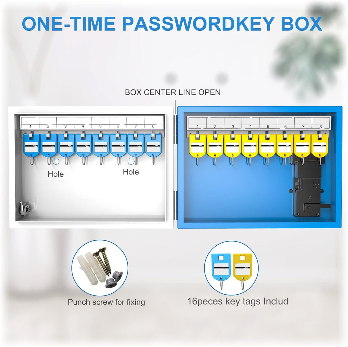 Metal Key Lock Box Wall Mount S19022