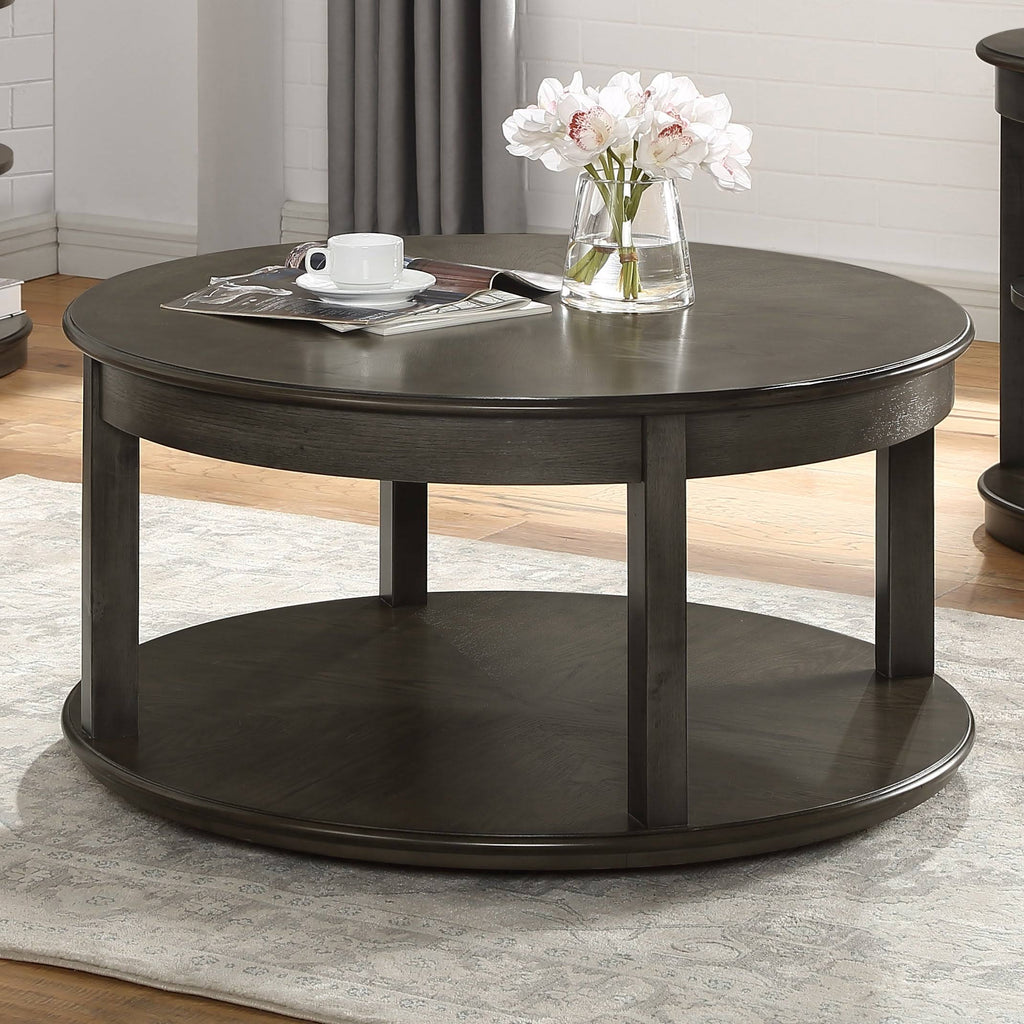 Grey 36-Inch Round Coffee Table I60250