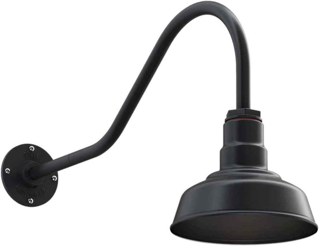 Green 8 inch Dome Outdoor Wall Mounted Barn Light Y686