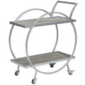 Silver and Gray Bar Cart F78089