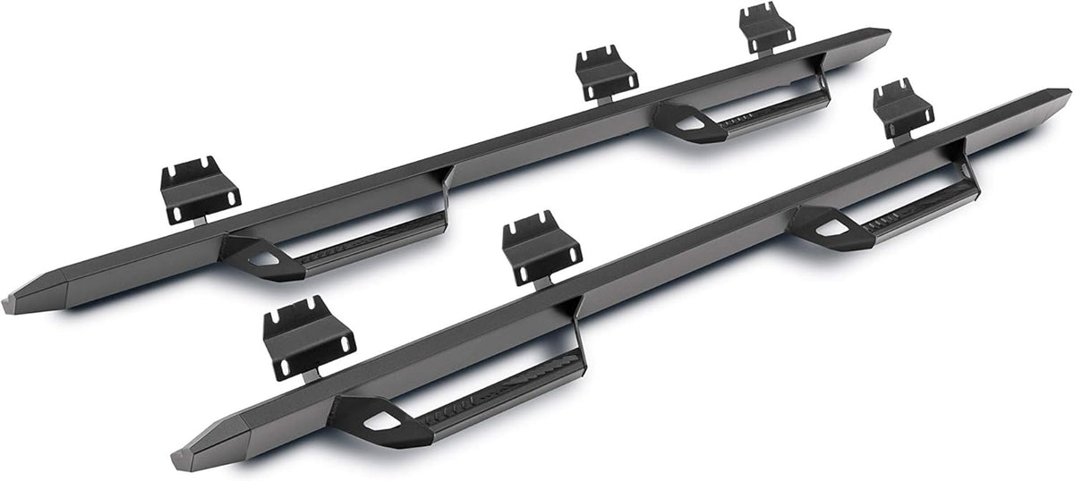 Cab Length Textured Black Running Boards W876