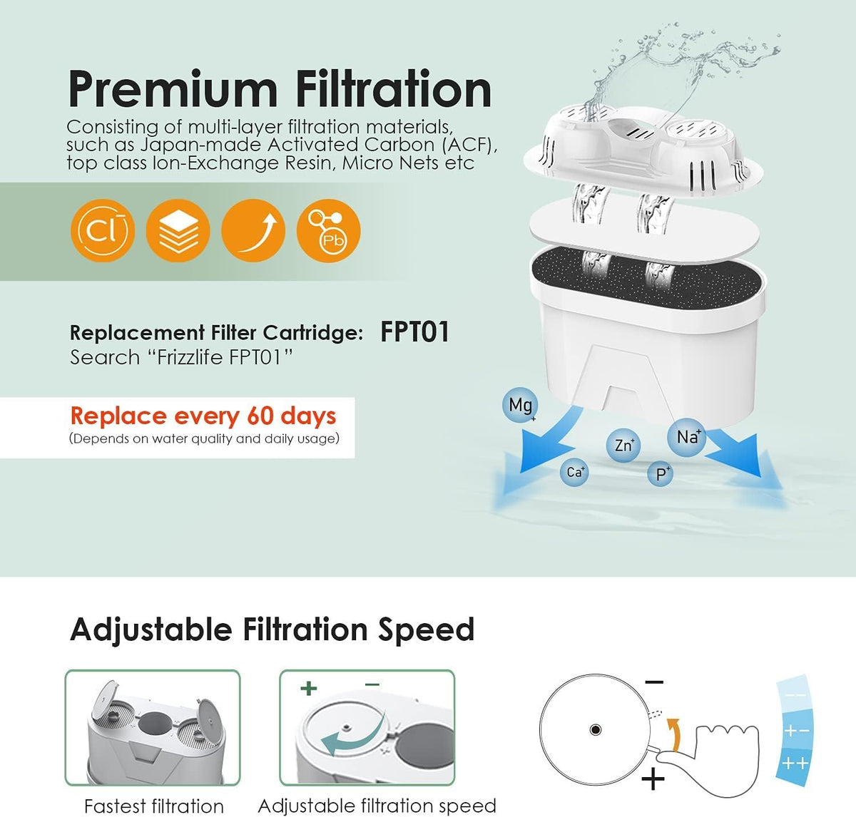 Countertop Water Filtration System with 1 Filter X363102