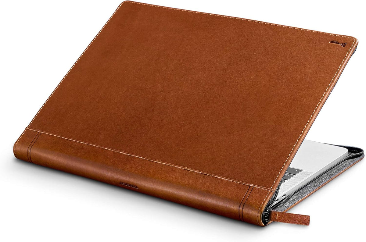 Vintage Leather Book Case Sleeve with Interior Pocket for 13" MacBook Pro and 13" MacBook Air C459