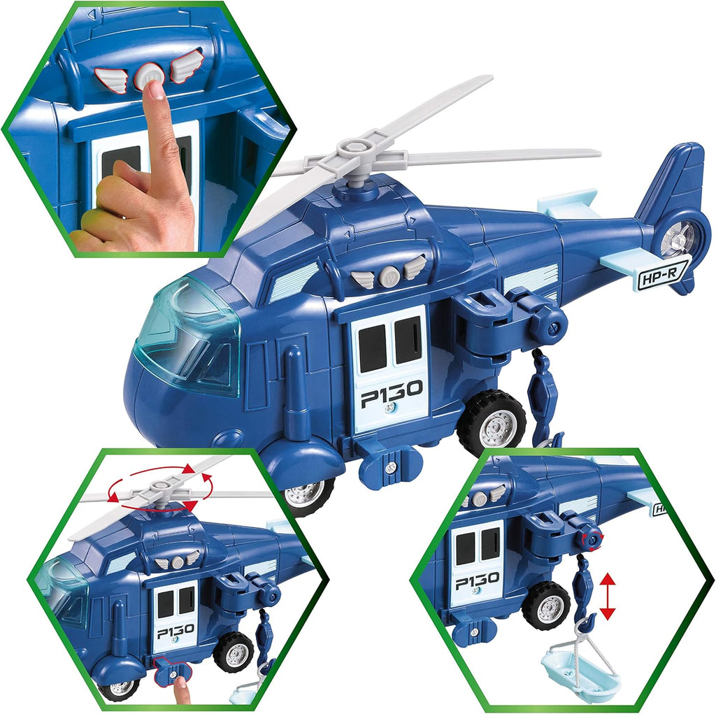 Friction Powered Emergency Vehicle Toy Playsets with Light and Sound Y267791